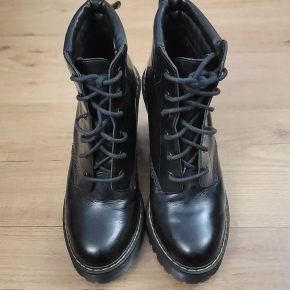 Dr. Martens PERSEPHONE Black Lace Up Boots - Picture 7 of 13